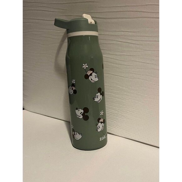 Disney Green Minnie Mouse Stainless Steel Leak Proof Water Bottle - Picture 2 of 3